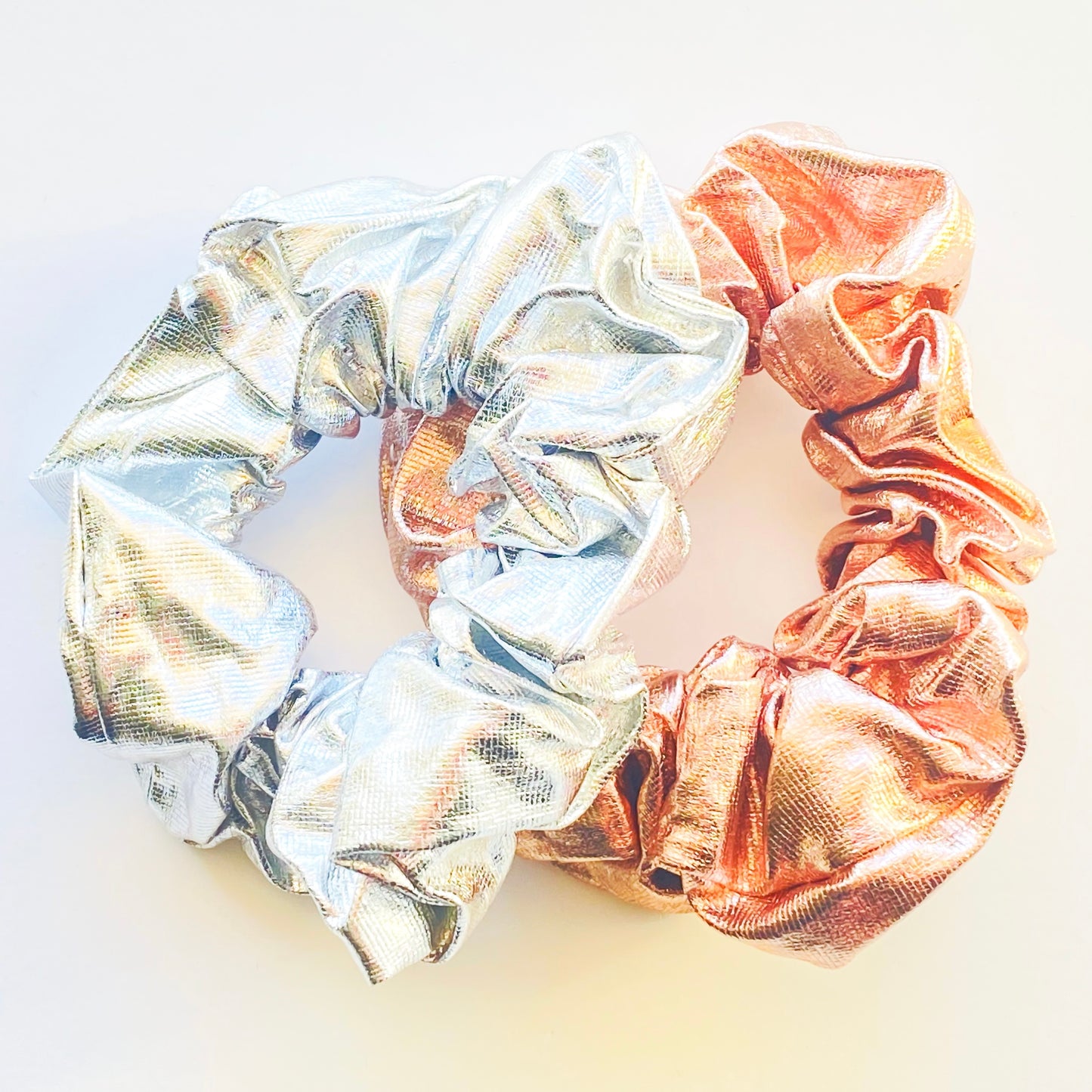 Metallic Scrunchie Duo